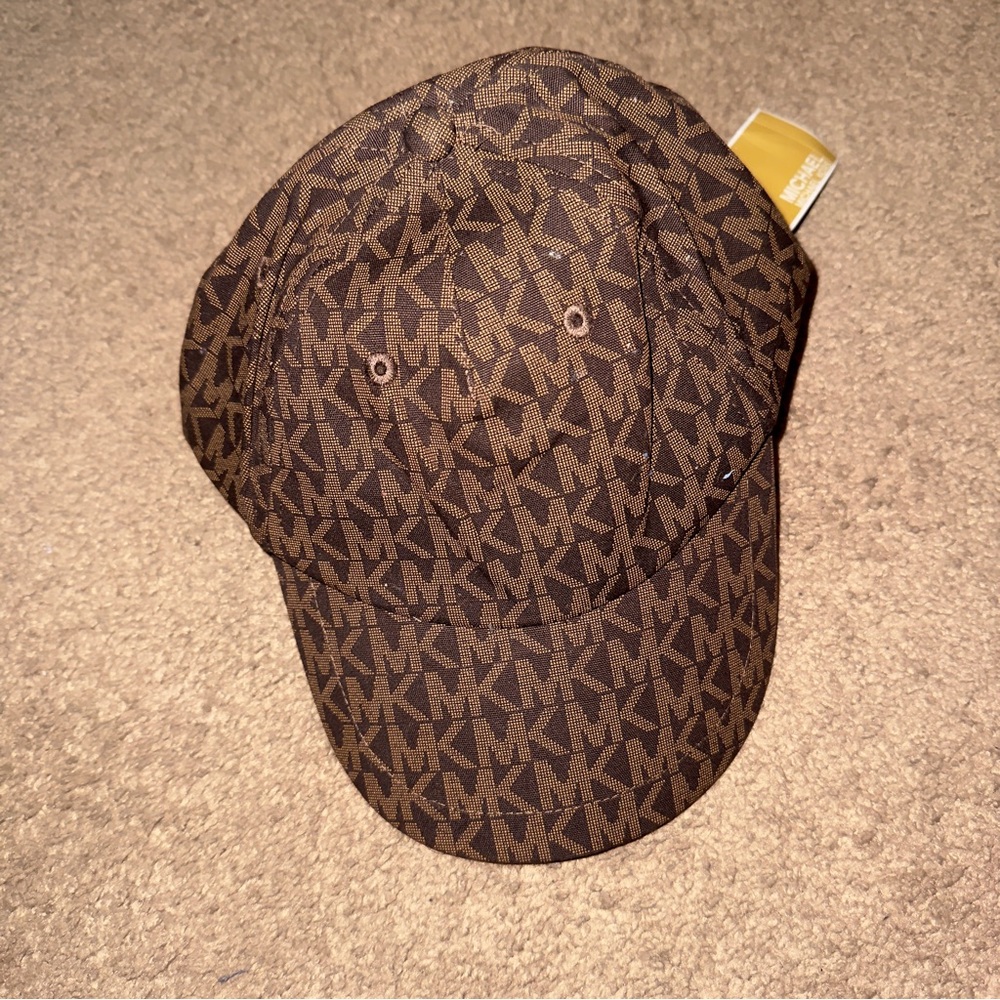 Michael Kors Brown Monogram Cap